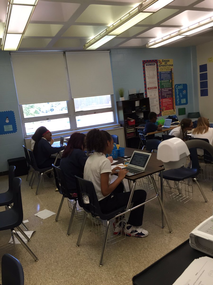 MrsRAdkins's tweet photo. @6thGradeFalcons hard at work today taking each other's lunch orders, practicing decimal operations! https://t.co/bGahd2aIZW