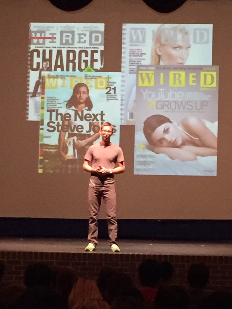 WWJHLibrary's tweet photo. Enjoyed @joshuadavisnow and @mroscarvazquez at @richardsonhs1 for #RROB today! So inspiring! #risdgreatness https://t.co/kr2LokikJj