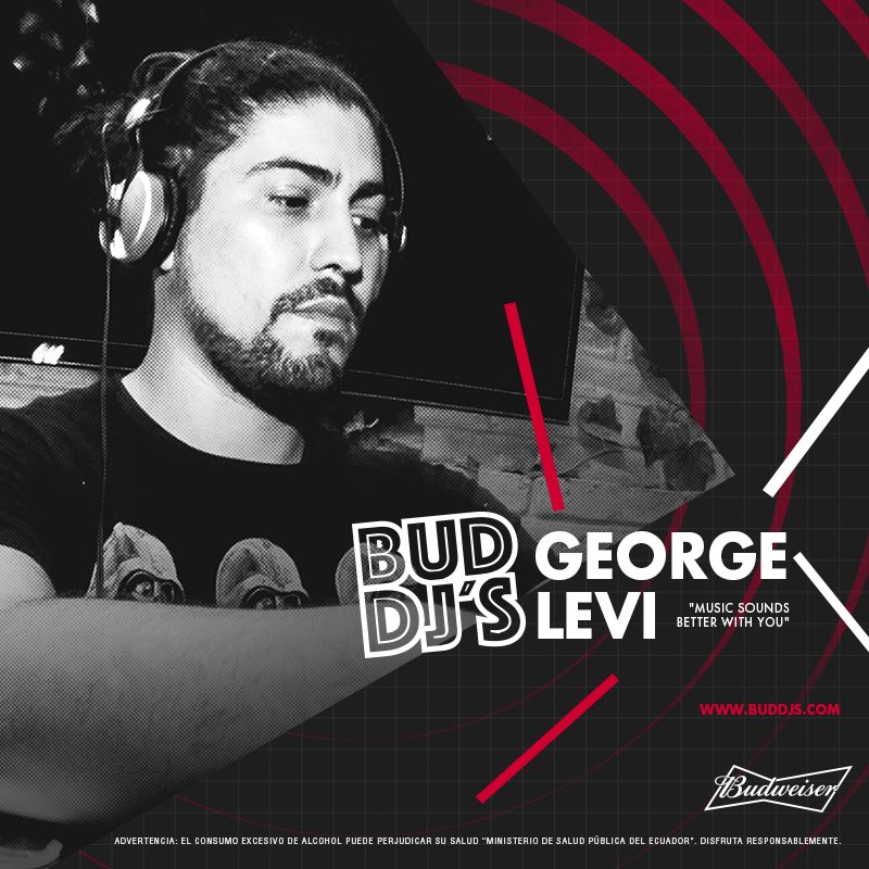 Budweiser_EC's tweet photo. Nuestro recomendado de hoy es @GeorgeLevi ¡No te lo pierdas tocando en nuestra #Budnight y siendo parte de https://t.co/XmkwDGBUYT! #BudDjs https://t.co/kjkWInzAR3