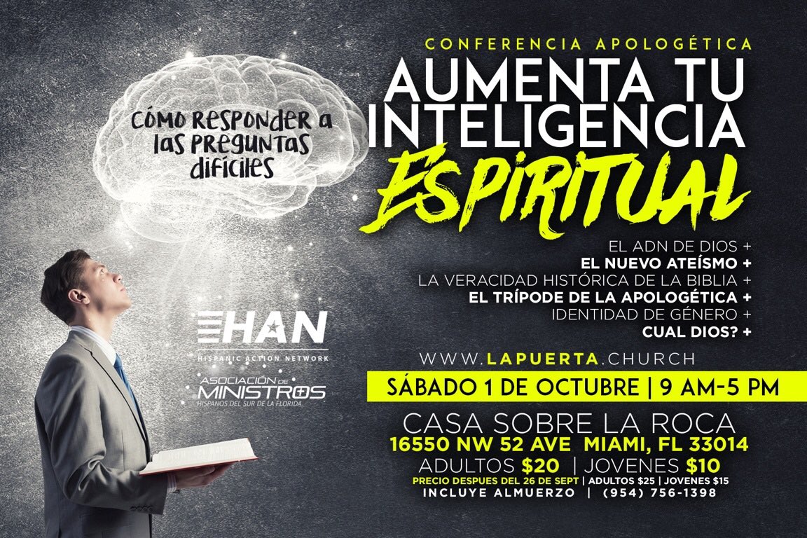 tmtMiami's tweet image. Get equipped to answer tough questions. #apologetics @CasaRocaMiami