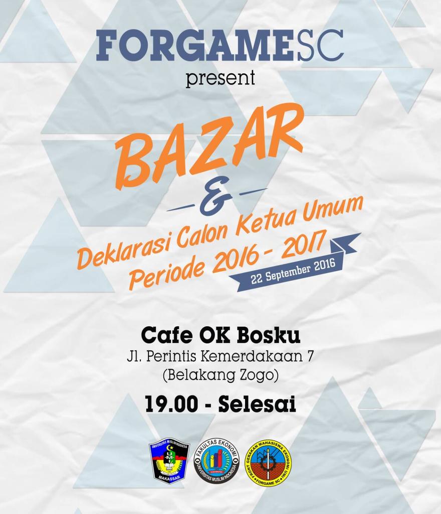 Hadiri bazar dan Deklarasi calon Ketua Umum periode 2016-2017