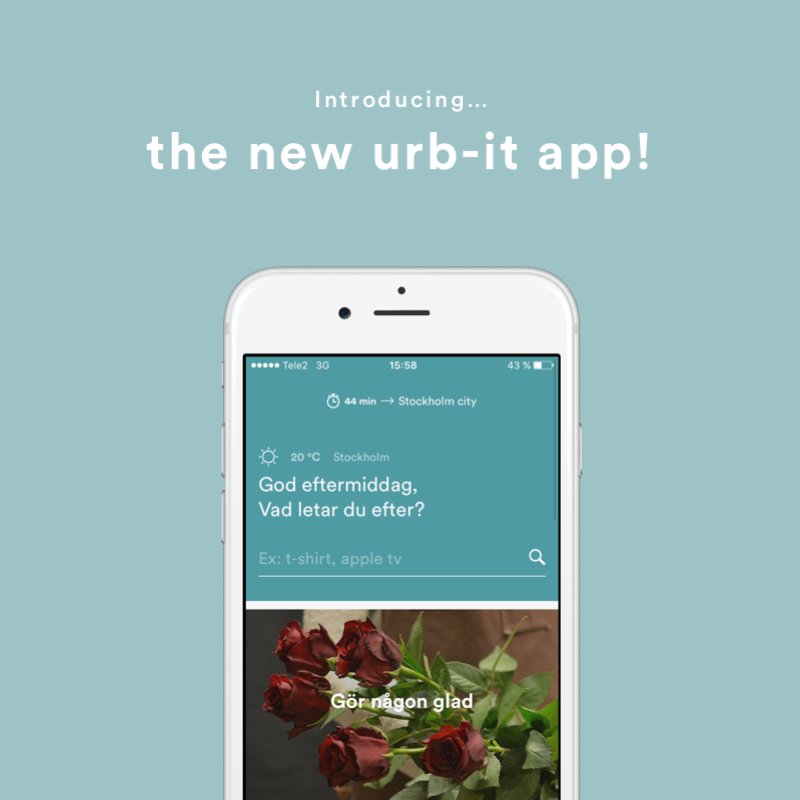 Introducing... The brand new Urb-it app! All of your favourite local shops in one app. Download it now: apple.co/2ac1FQ1 #mcommerce