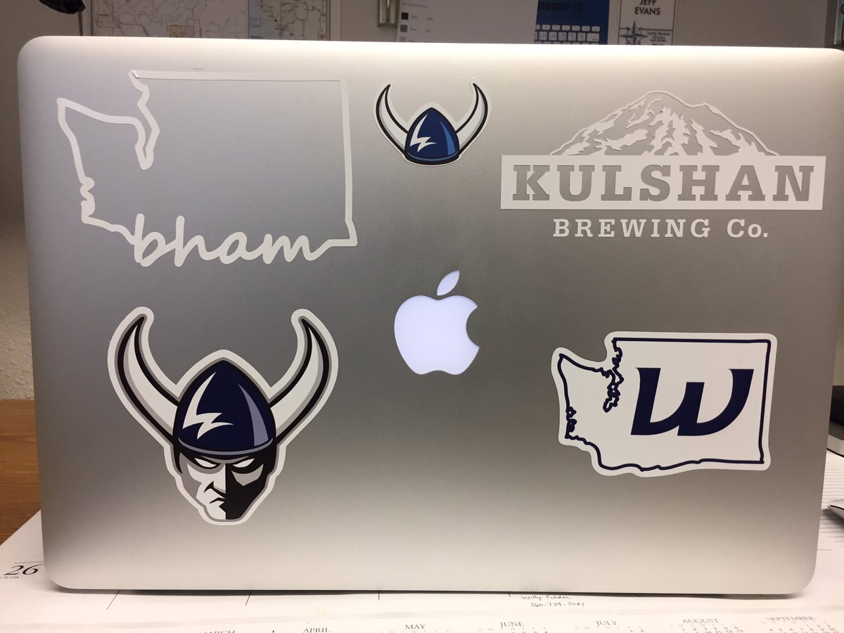 jeffrevans's tweet photo. Excited to see the @WWUAthletics #StickerProject come to fruition. Be on the lookout how to decorate your laptop or water bottle. #WWU https://t.co/m3B88iyDSW
