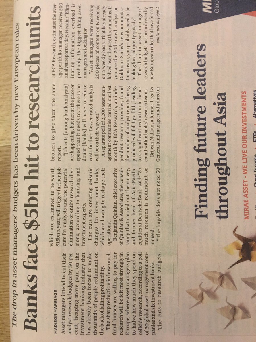 SmartLedger's tweet image. Asset Managers margins being squeezed #assets #blockchain