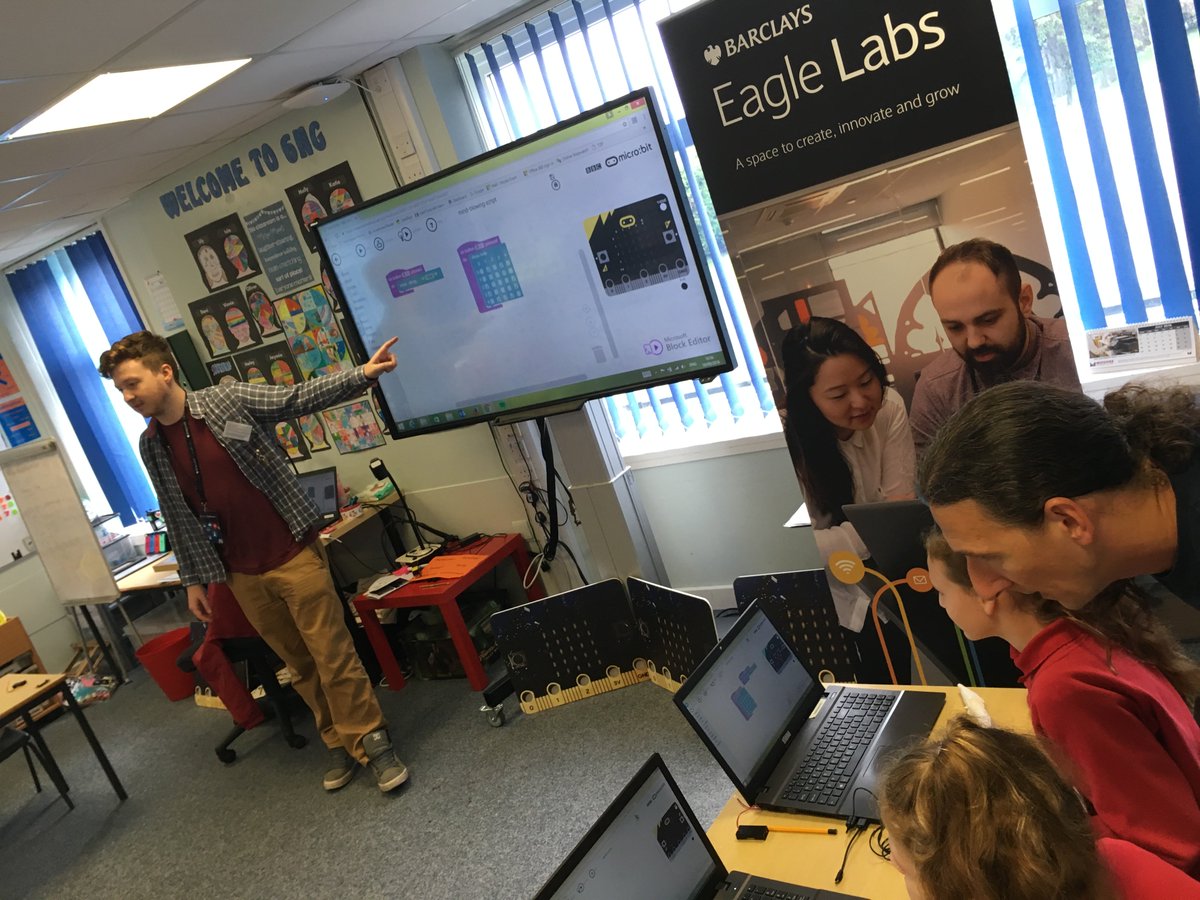 ST3AMCo's tweet photo. Gr8 to see companies like @Tesco and @Barclays collaborate with their community to help #INSPIRANATION at the STEAM Co. Day @LJScv #SCOLDW https://t.co/GiILGDfYKU