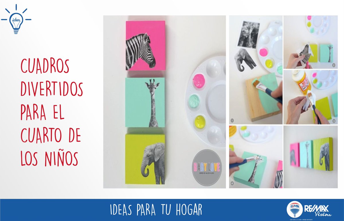 RemaxVisionPeru's tweet photo. Mira estos lindos cuadros que puedes hacer con ayuda de los más pequeños de la casa.
#DecoIdeas #RemaxVision https://t.co/hBCG78iByQ