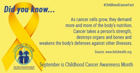 CompasstoCare's tweet photo. #ChildhoodCancerFact https://t.co/m7Tsyp2cQ2 #ChildhoodCancerAwarenessMonth #CompassToCare #ReplaceTheLace #TheDinaDoll https://t.co/c3QnH4vza9