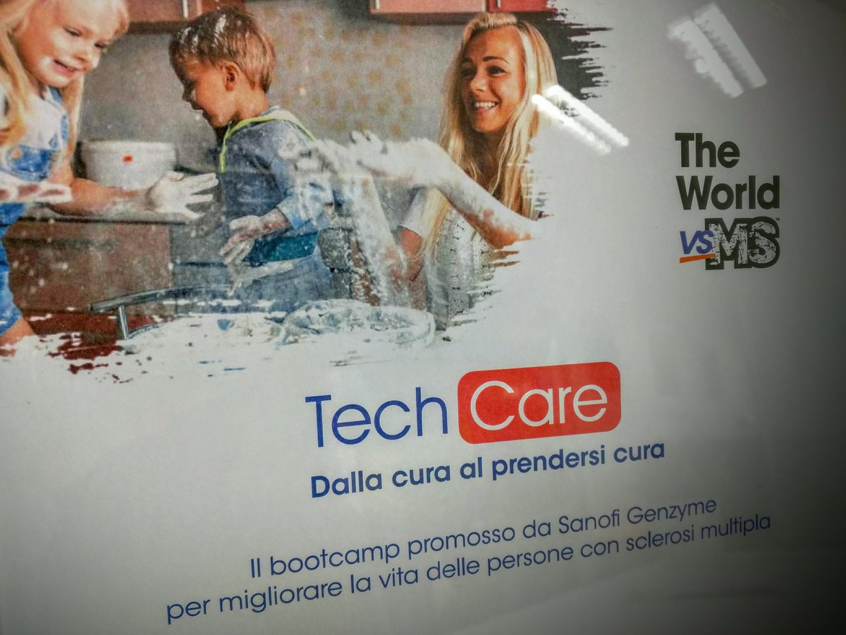 SanofiIT's tweet photo. Dalla cura al prendersi cura: persone con #sm, medici, infermieri e startupper domani insieme a Genova per #TechCare https://t.co/VjO6svNR3t