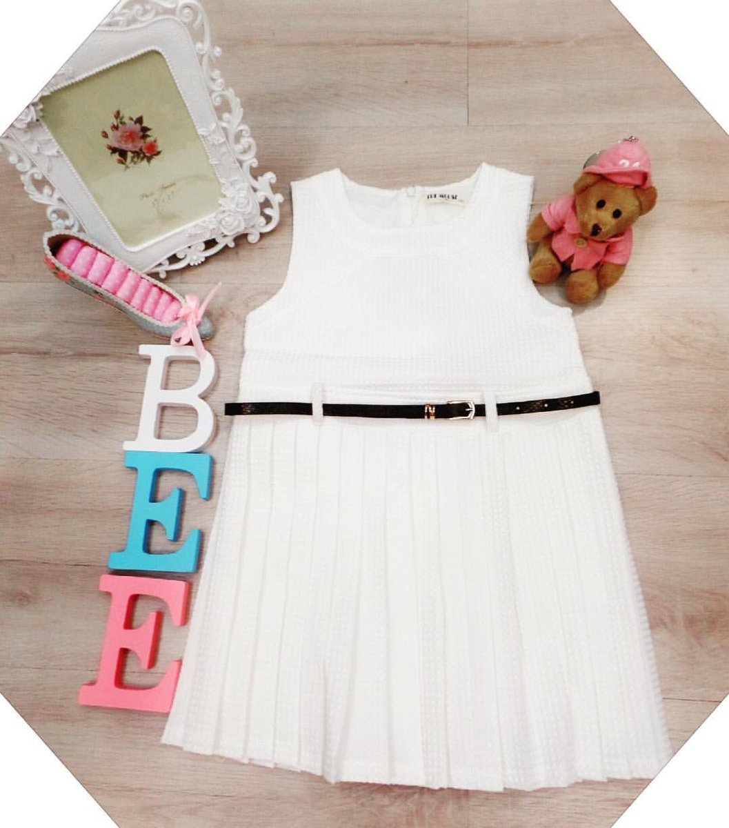 devylorentsa's tweet photo. Dress kids korean style wiht belt import good quality 
Code : 8934

Ready stock :
Size 140 : 4-5thn
Color : white
Price : 215.000 https://t.co/mQTF61qY6e
