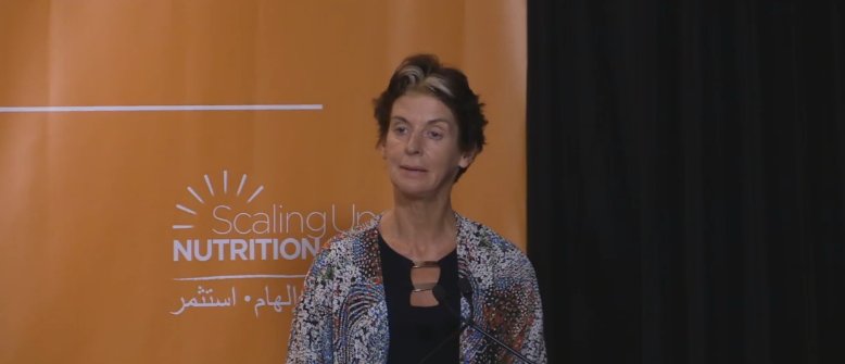 "El Movimiento #SUN tiene el objetivo de erradicar la #malnutrición en cualquiera de sus formas". -Gerda Verburg, Coordinadora. #SUNLG