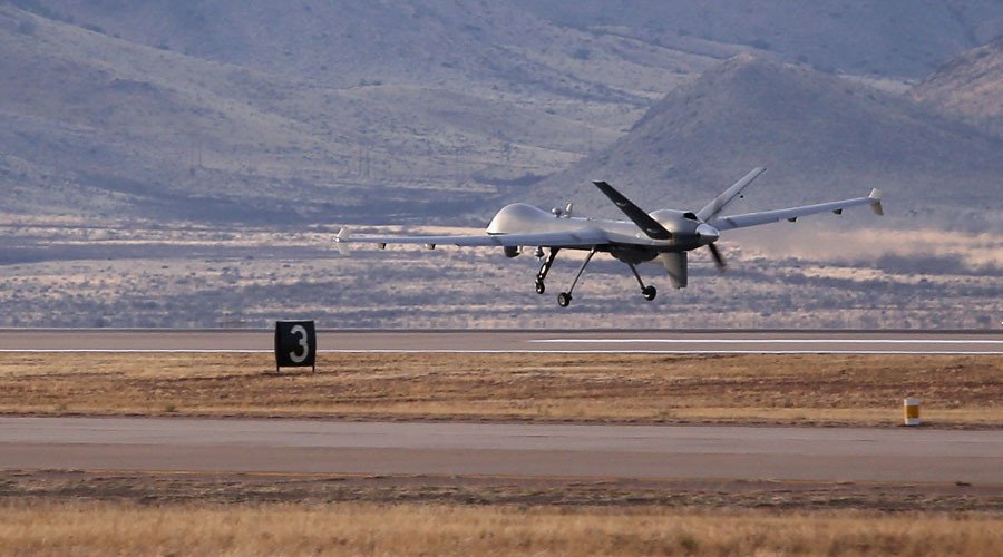 RT_com's tweet photo. Russia claims US led coalition drone over area of UN aid convoy in #Syria https://t.co/E1cb42c5Bo https://t.co/KdnUFU8ZlK