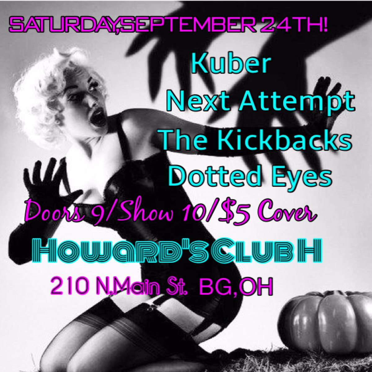 HowardsClub's tweet image. THIS SATURDAY!!! #punk #poppunk #thrash #psychodelicrock #letsparty #BGSU #vivalaBGmusicscene #livemusic