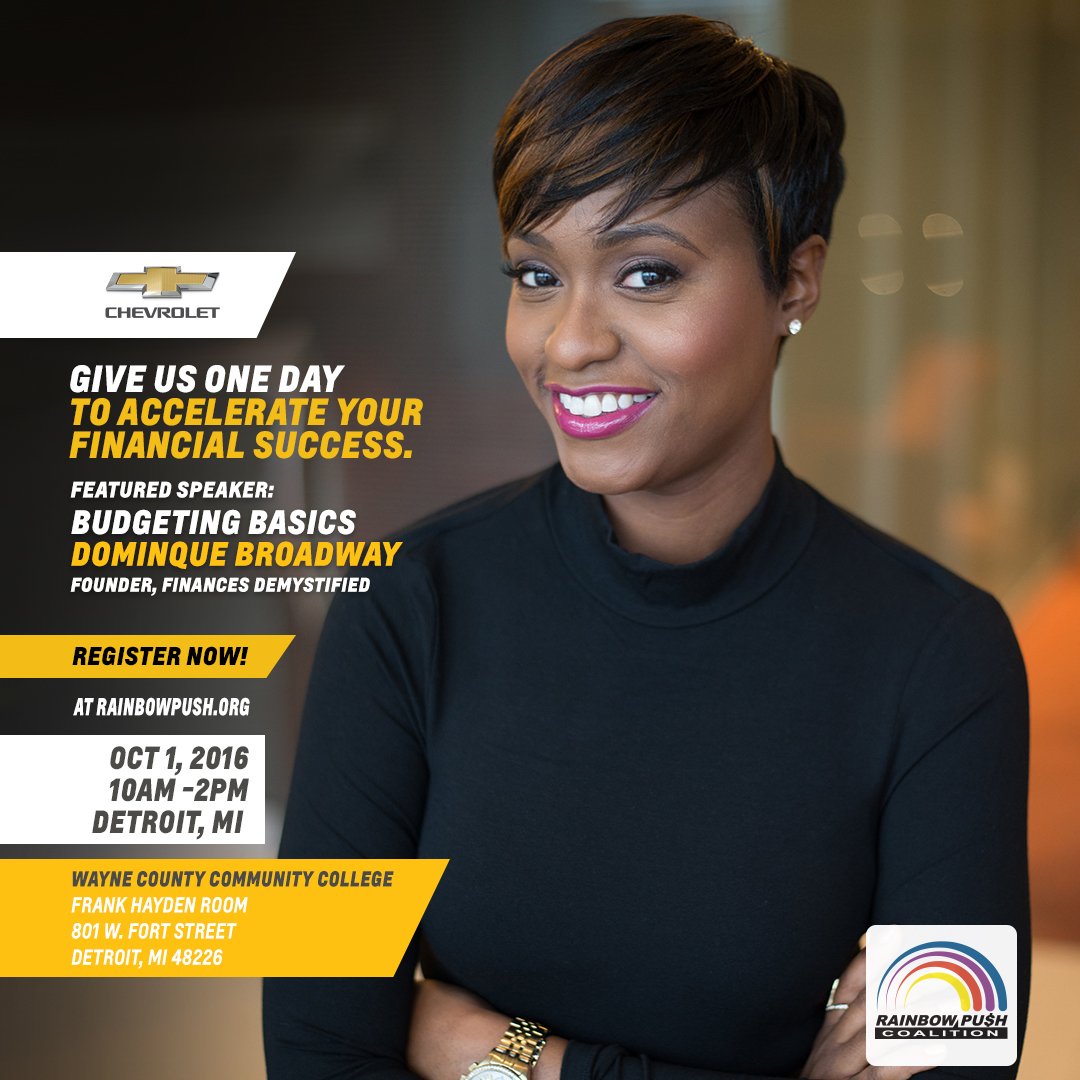 RPCoalition's tweet photo. MEET money therapist @MsFinanceCoach in the #MotorCity 10.1 #FindNewRoads #FinancialWorkshop REGISTER Today! https://t.co/5ngrUCWGpw