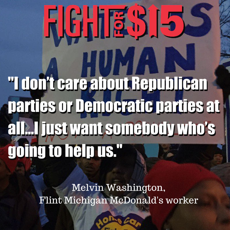 FastFoodForward's tweet photo. This isn't about political parties. It's about us. #FightFor15 https://t.co/ToV4QcFbTq