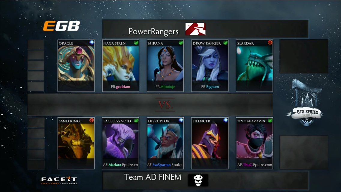 Game 1
<a href="/prdota2/">PowerRangers Dota2</a> vs <a href="/adfinemgg/">Paulo Flinck</a> | bo2 | <a href="/BeyondTheSummit/">Beyond The Summit</a>