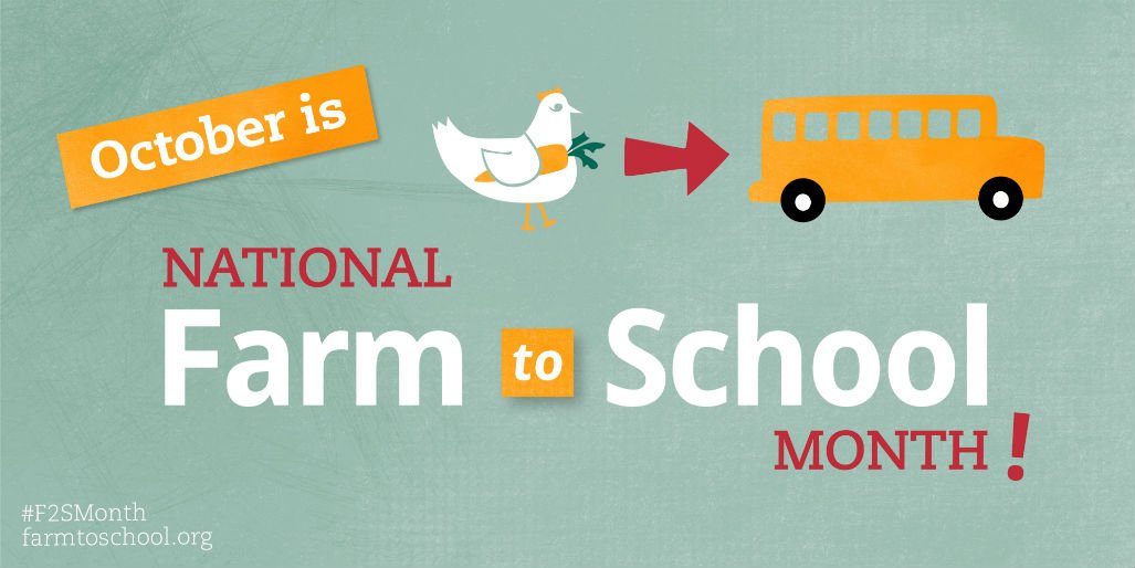 Just 10 days until National #FarmtoSchool Month! Who's excited? Visit our website for resources + ideas to celebrate farmtoschool.org