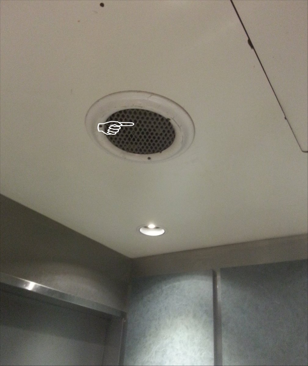 170Lees's tweet photo. Promised photos. Here they come. Hand points at cleaner area of vent in the elevator. #slum #ottawacity #ottawacitizen #ottawahealth https://t.co/7q0atZMdu8
