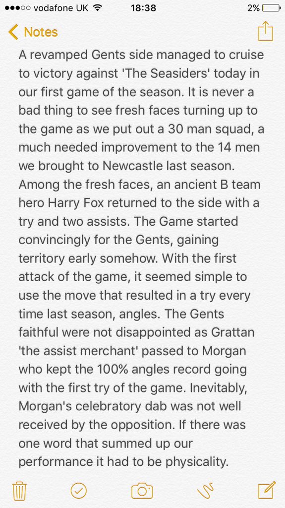 GentsXV's tweet photo. QEGS vs Scarborough Match Report #hoot https://t.co/6Chotxtaoh