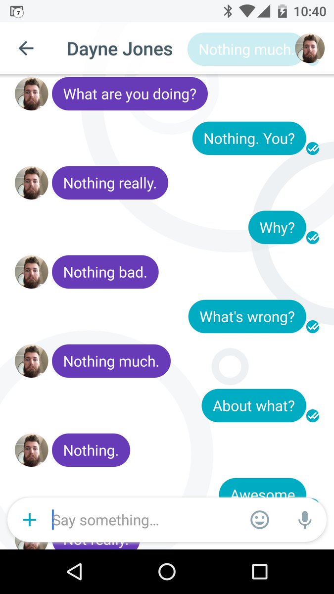AshleyKotian's tweet photo. Fun with #Allo @daynejones. #AILoop https://t.co/SSof9Y6IFH
