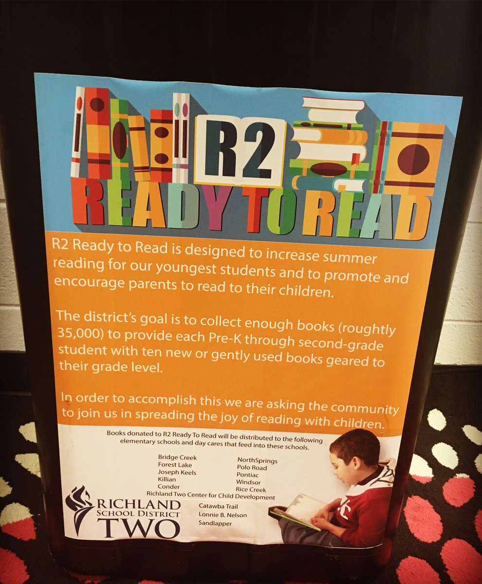 RVHSScholars's tweet photo. Great kick off to our new partnership with @RichlandTwo to collect 35,000 books for #R2ReadyToRead. Thanks Martha Jones for joining us @rvhs https://t.co/0oUL3z9yH9