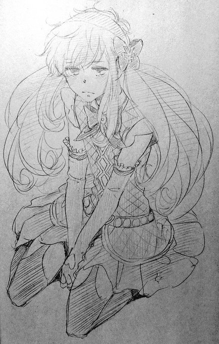 ずっと描きたかった美少女戦士いっちちゃん…!このこよく見たらひし形のとこ生肌なのね…!大変EROくてよろしい…!…! 