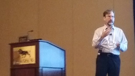 IoT2040's tweet photo. CTO Scott Crowder from @IBMSystems describes how cognitive computing can drive business value out of data & IT. #CSPSummit #IBMEdge https://t.co/AedjUilwIJ