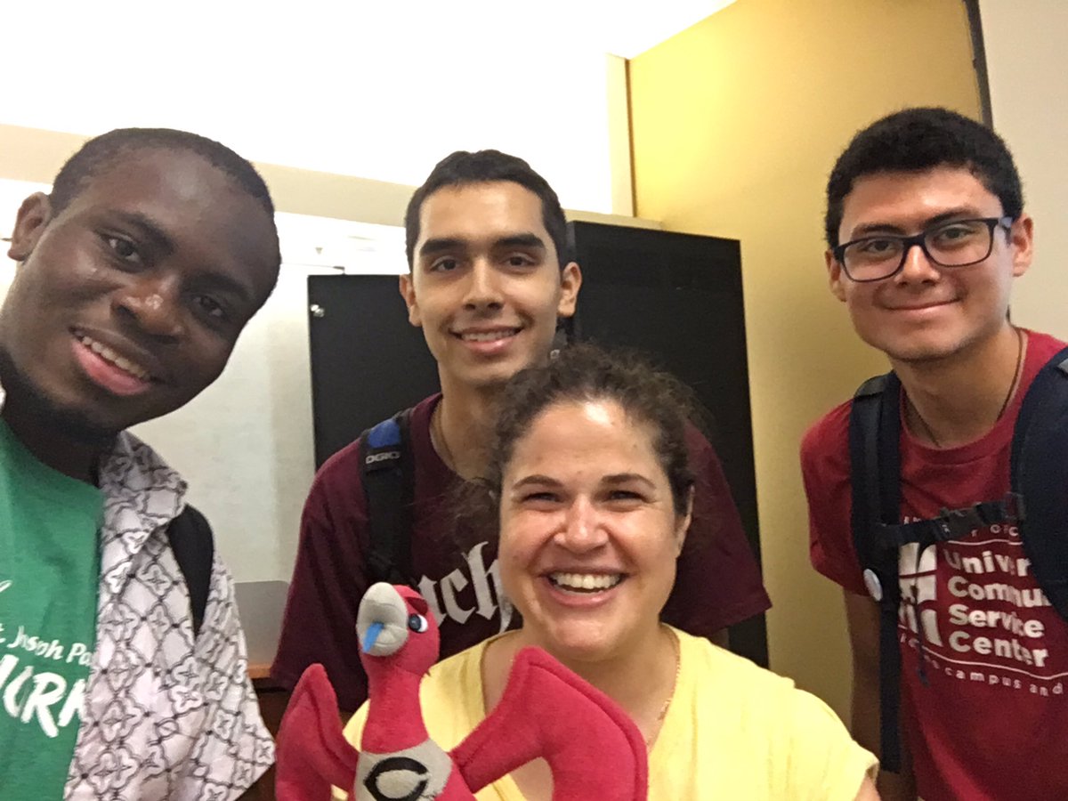 mbbassdrlib's tweet photo. These students invited me to be in their photo with Phil! #librariansforthewin #welcome2Crerar #CrerarLibs @CrerarLibrary #OWeekUChicago https://t.co/0hKNnyzSJg