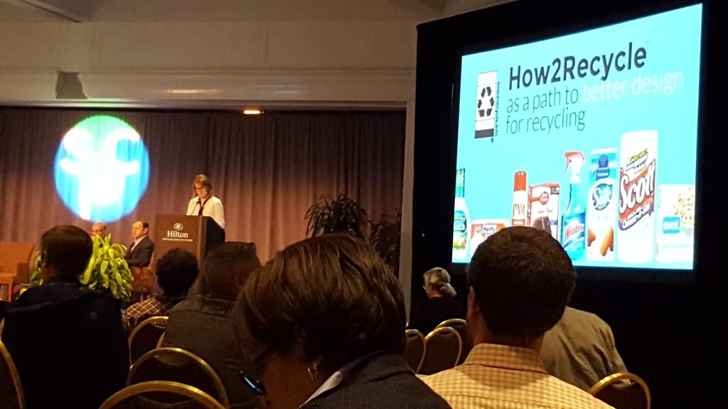Kelly Cramer of @How2Recycle speaking now at #SPCAdvance