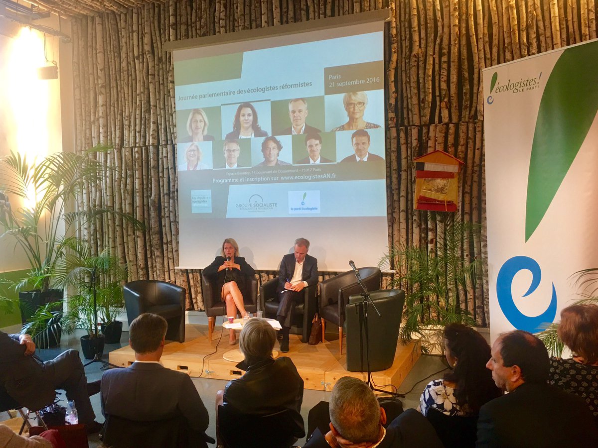 Ecologistes_AN's tweet photo. Et très belle salle ! Bref, on vous recommande @BeeoTopParis engagé dans l'économie sociale et solidaire #JPEcolo @HalimaMenhoudj https://t.co/rWqZgSMZnP