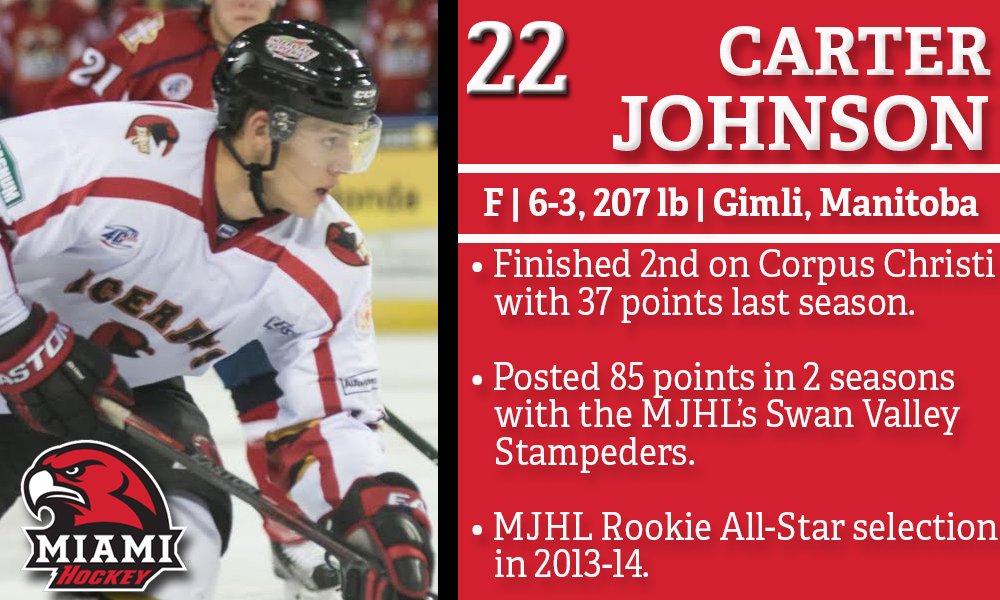 We'll be on the ice next week &amp; we have a couple more freshmen to introduce: <a href="/hattricken5/">Bryce Hatten</a> &amp; @c_johns18. #RiseUpRedHawks #IsItOctoberYet