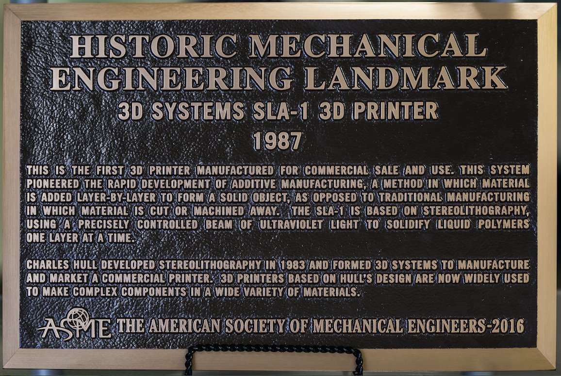 3dsystems's tweet photo. Did you know the SLA-1 is an ASME Historic Mechanical Engineering Landmark? #3dprinting https://t.co/tjnR0Xf8VA https://t.co/YAKYNv9Yj4