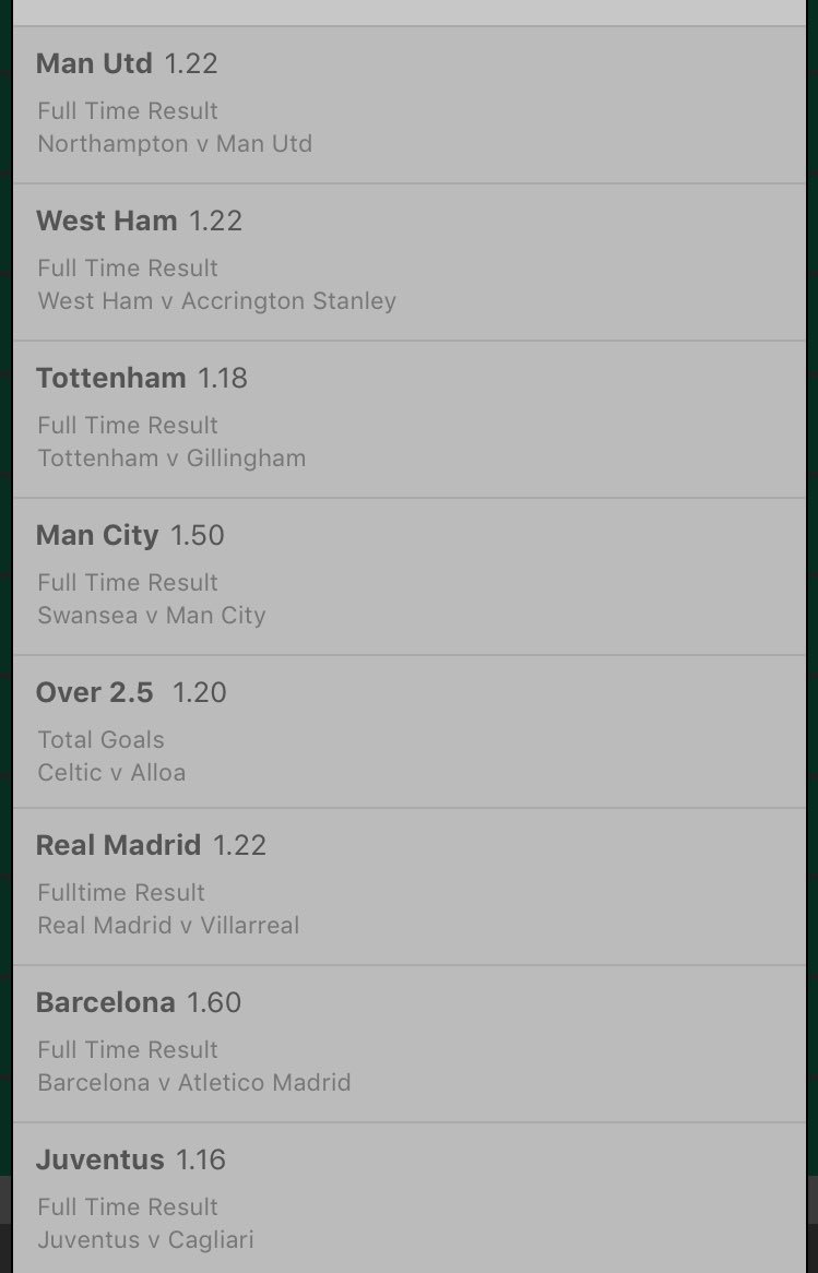 chelsfergopvt's tweet photo. My 14 fold free fiver flutter.
#14ffff https://t.co/I0Km1WyZXe