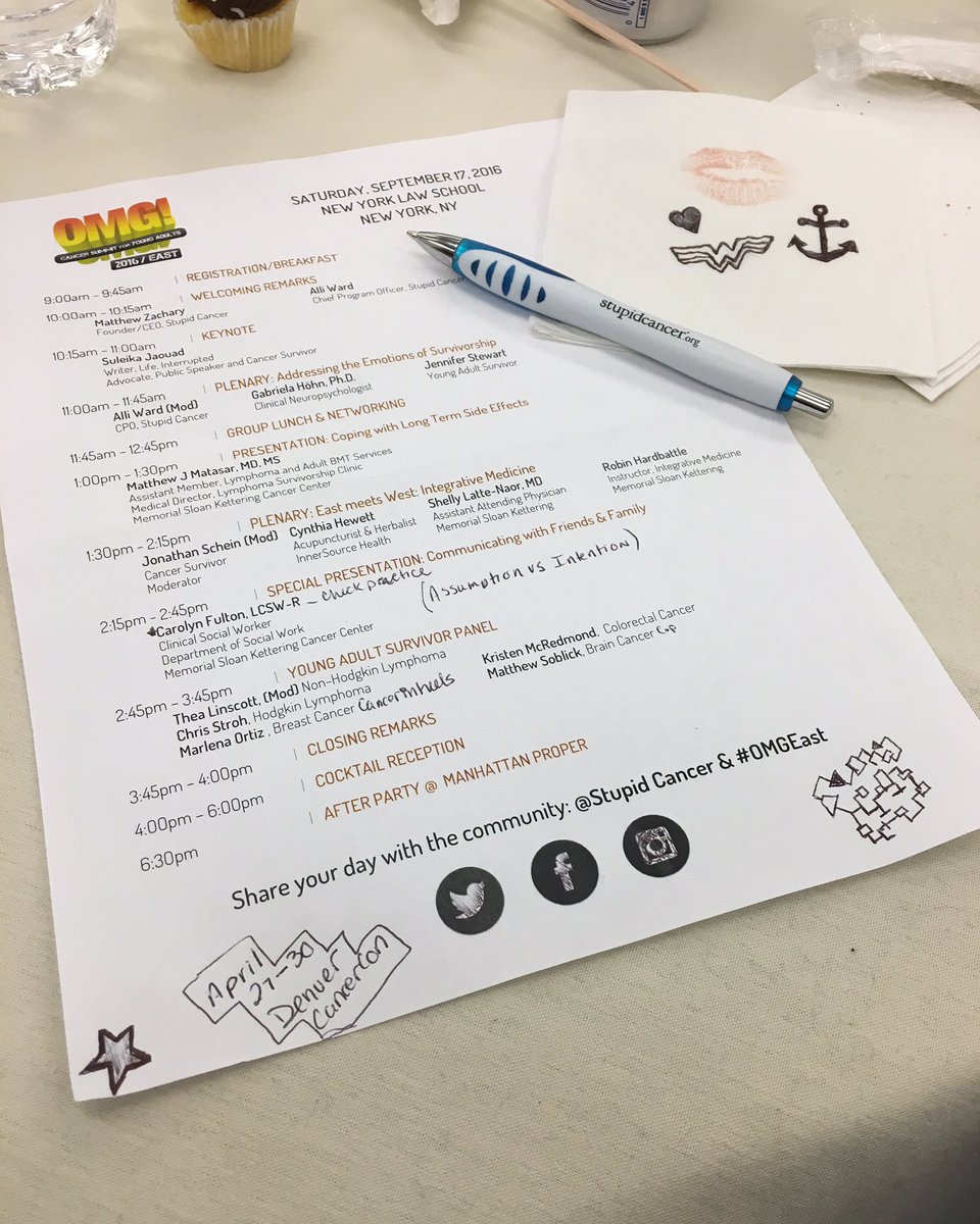 Ang2157's tweet photo. It's hard work being a #survivor but learning with my community @StupidCancer #OMGEast #gettingthingsdone https://t.co/85FG33YnlJ