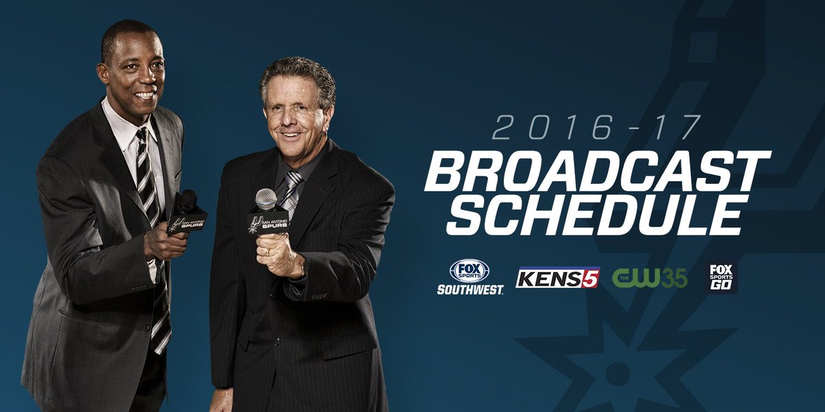 spurs's tweet photo. You won't have to go too much longer without Bill &amp; Sean...

2016-17 Broadcast Schedule » https://t.co/m6NN1hEBMN https://t.co/8PaIFUDUMl