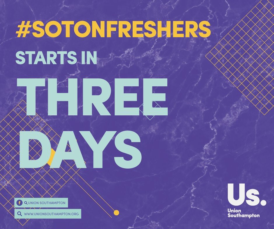 LibertyPointHC's tweet photo. ONLY 3 DAYS! #sotonfreshers https://t.co/LIuvitk6dx