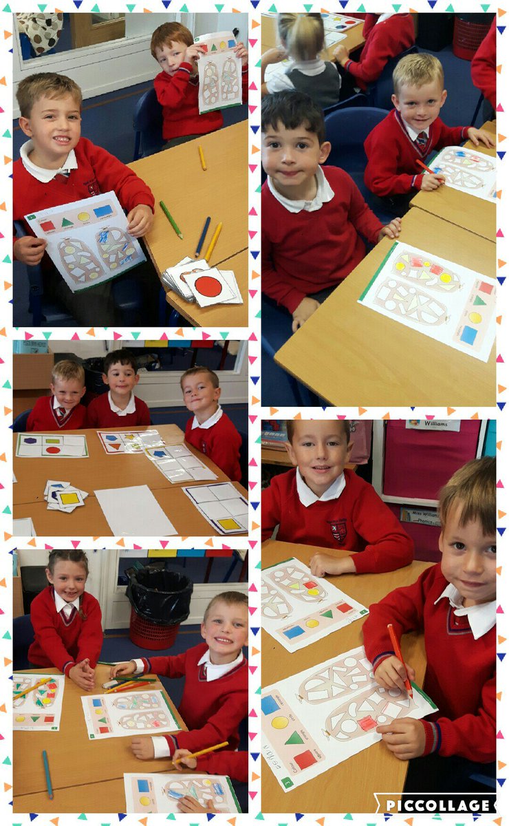 ysgolbrynhedydd's tweet photo. #year1JR busy in class with shape shape recognition and shape bingo #2Dshapes #YBH #DIAIUTF #shapes #colour #shapebingo https://t.co/dx4M7f4ngk