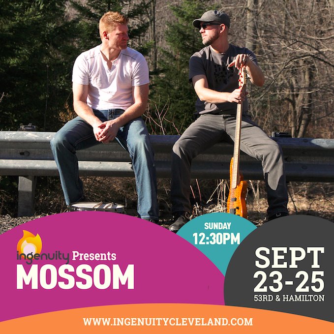 Kick off Sunday's festivities with Mossom on the Dock Stage (12:30p)! Last day to check out IngenuityFest 2016 :(