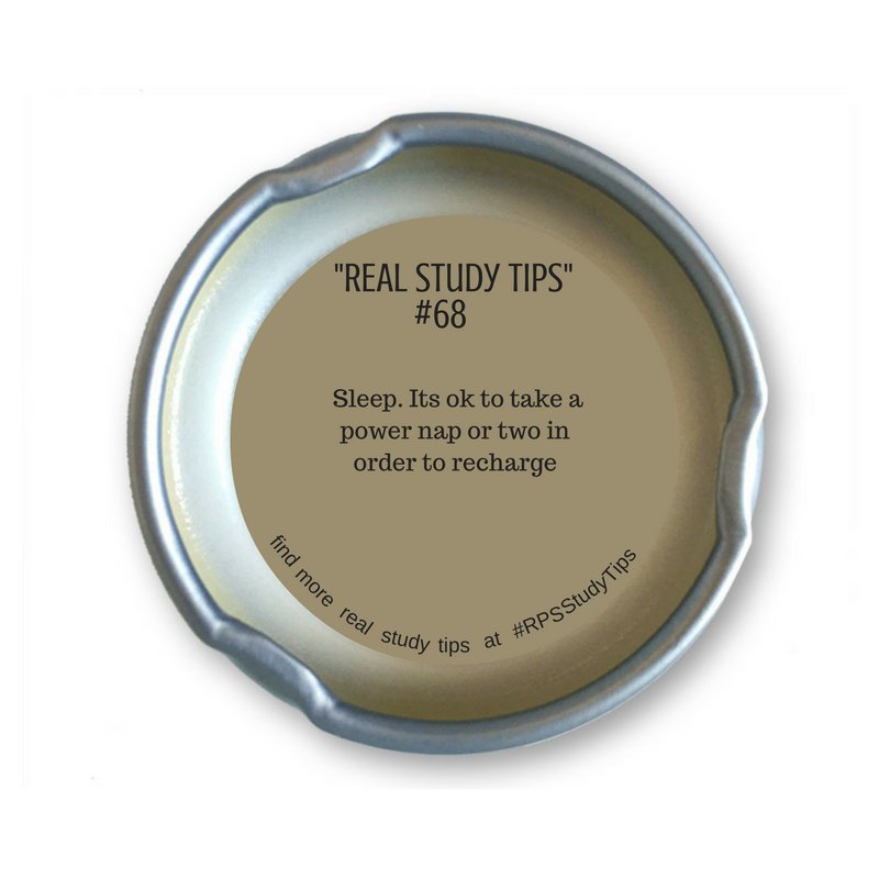 #RPSStudytip 68: Sleep. Its ok to take a power nap or two in order to recharge