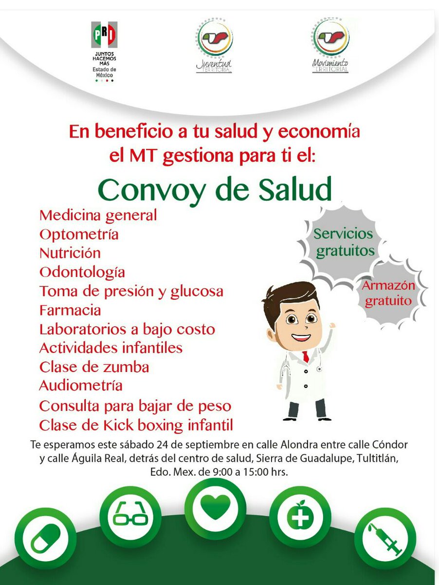 JT_Metepec's tweet photo. Amigos los invitamos al Convoy de Salud que se realizará en #Tultitlán.
¡No falten! https://t.co/GjiHio3UWJ