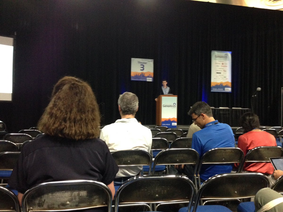 annaisystems's tweet photo. UCSC's Benedict Paten talks about BRCAExchange data at #GenomicsFest. @FLGenomics @FLGLaura @ucscgenomics #genomics #BRCA @BRCAresponder https://t.co/glN1Fbml2s