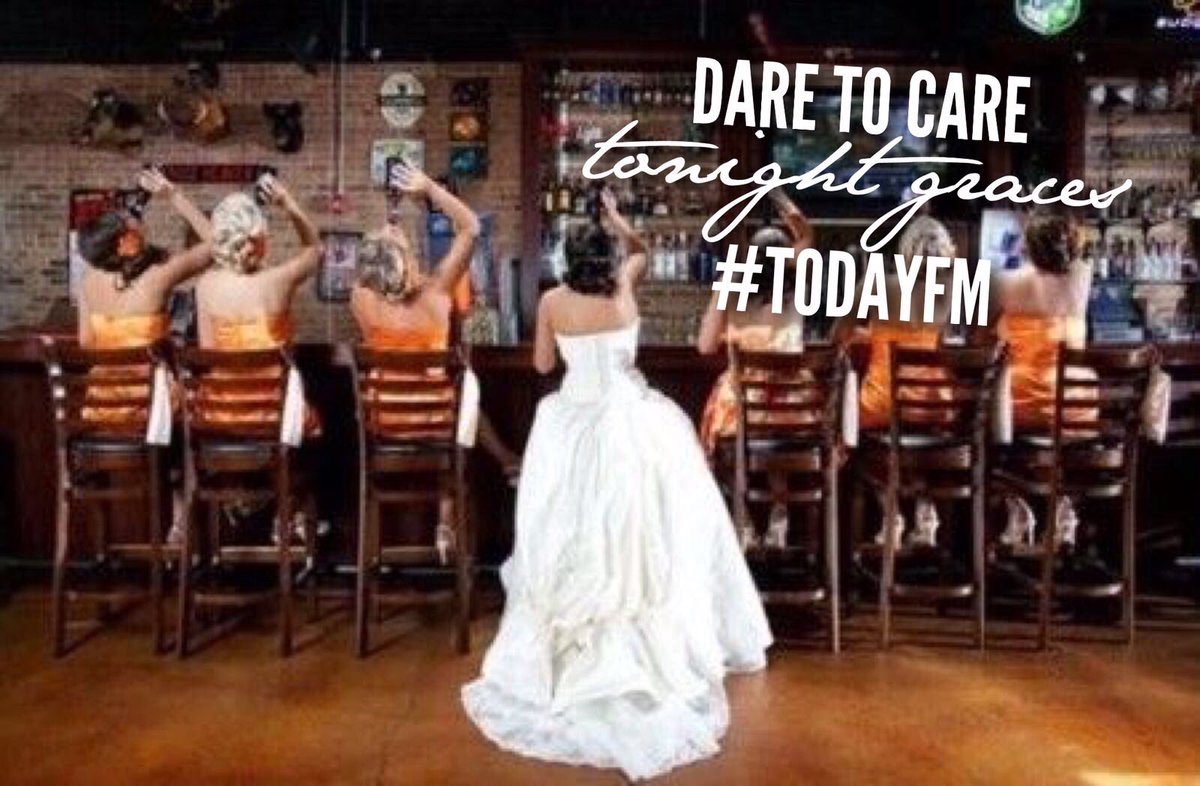 Getting ready for all the girls in their wedding dresses later #DaretoCare @todayfm