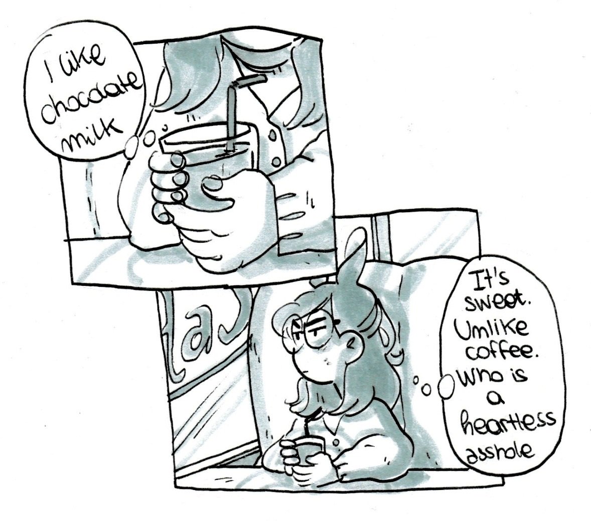 Milky thoughts #comic #doodle 