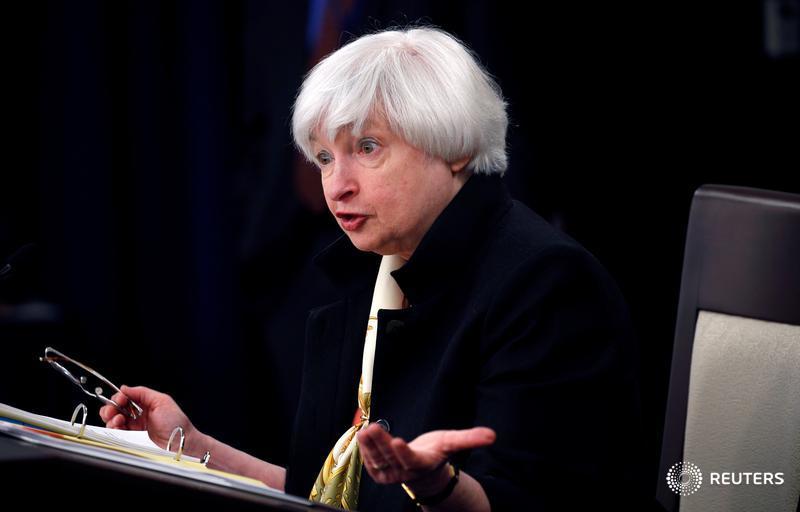 ReutersBiz's tweet photo. MORE: #Fed didn't raise rates due to labor market slack and low inflation - Yellen https://t.co/3B0GsQh8CK https://t.co/ce6gMrw1j4
