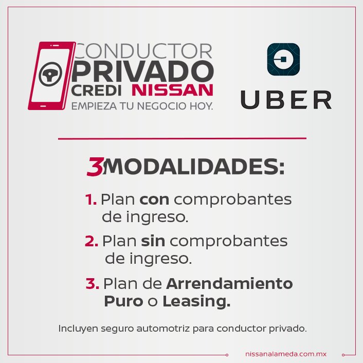 nissan_alameda's tweet photo. ¡Comienza tu negocio HOY mismo! 
Te decimos cómo tramitarlo #UberTorreon #Torreon #GomezPalacio https://t.co/klxgDOmtNb