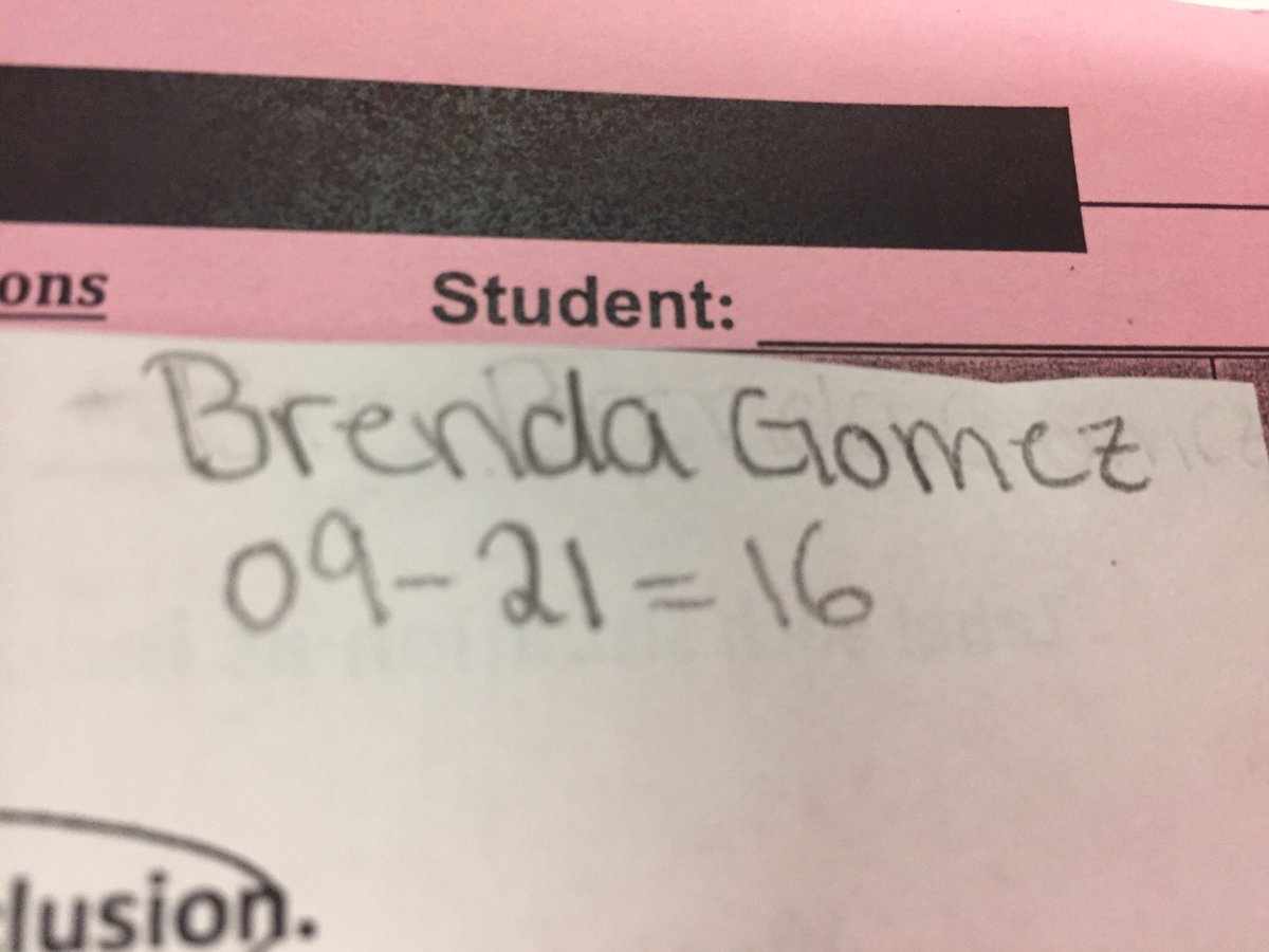 twoquailplexus's tweet image. A student came up to my desk and said, "I think I've been working too hard in math class!" @brendagomez777