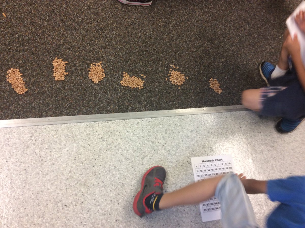 Ms_Connolley's tweet photo. Where the Hundreds Chart Ends: Exploring numbers and counting patterns after 100 by counting. #DVLions https://t.co/RtE2TVOgjp
