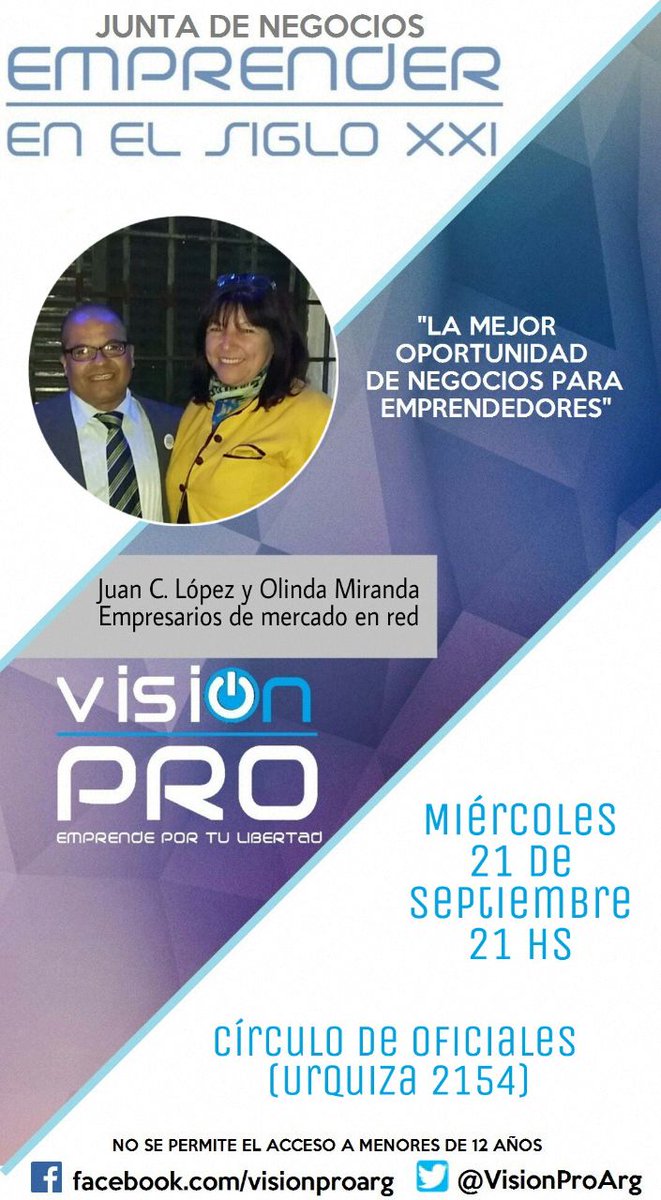 VisionProArg's tweet image. Hoy en ROSARIO! Grandes #empresarios y #networkers aportando su #visión de los #negocios del Siglo XXI.
Sólo para #emprendedores!
#VisionPRO