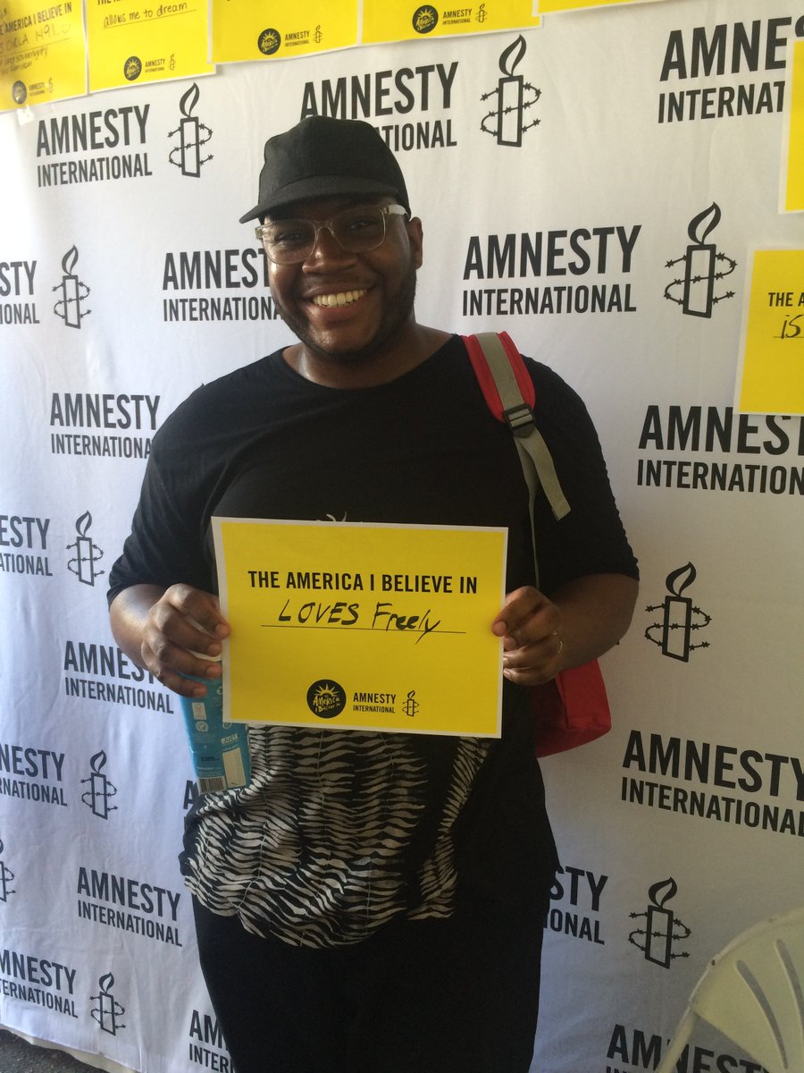 AIUSA_NE's tweet photo. #TheAmericaIBelieveIn loves freely. We're late posting but thanks for sharing at #AFROPUNK https://t.co/UOxeIivIJH