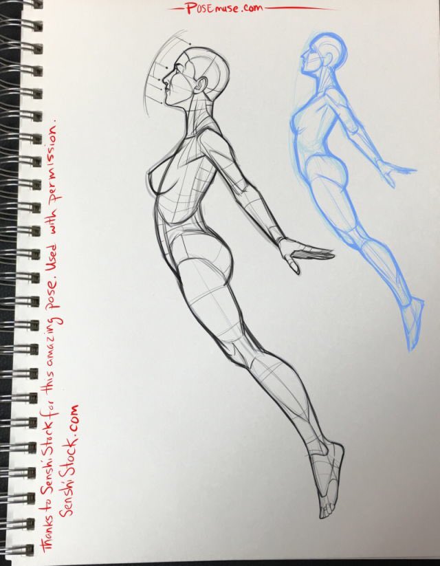 Falling/Floating Poses | Drawing reference poses, Drawings, Drawing poses