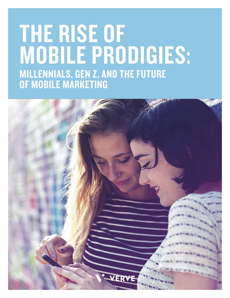 verve_inc's tweet photo. #MobileProdigies Millennials, Gen Z, and the Future of Mobile Marketing - Verve whitepaper download available now https://t.co/EXeu5NbXIl https://t.co/jiru4iL5N2